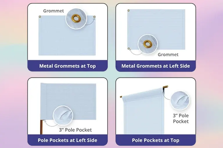 Grommets vs. Pole Pockets: The Best Hanging Method for Your Banner